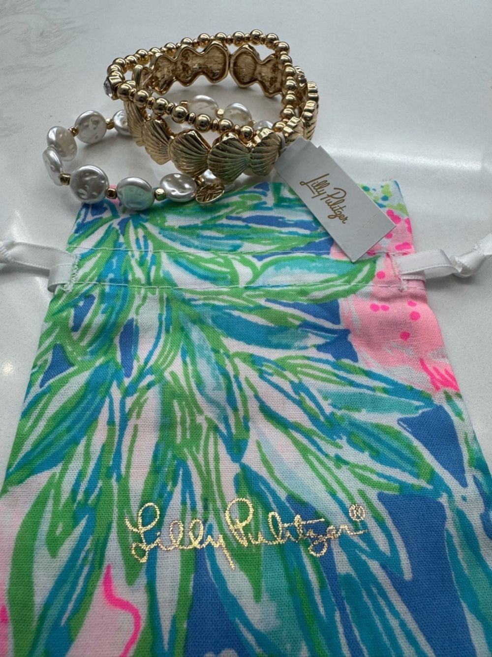 Lilly Pulitzer Seaside Soleil Bracelet Set! - Picture 7 of 7